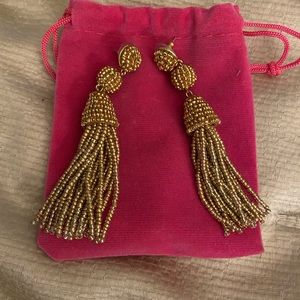 Baublebar Granita gold tassel earrings